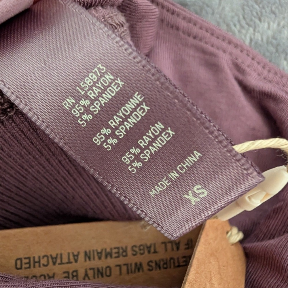 SKIMS Sleep Bralette Lounge Bra Plum Purple Scoop Neck Bralette XS NEW soft - Picture 5 of 7